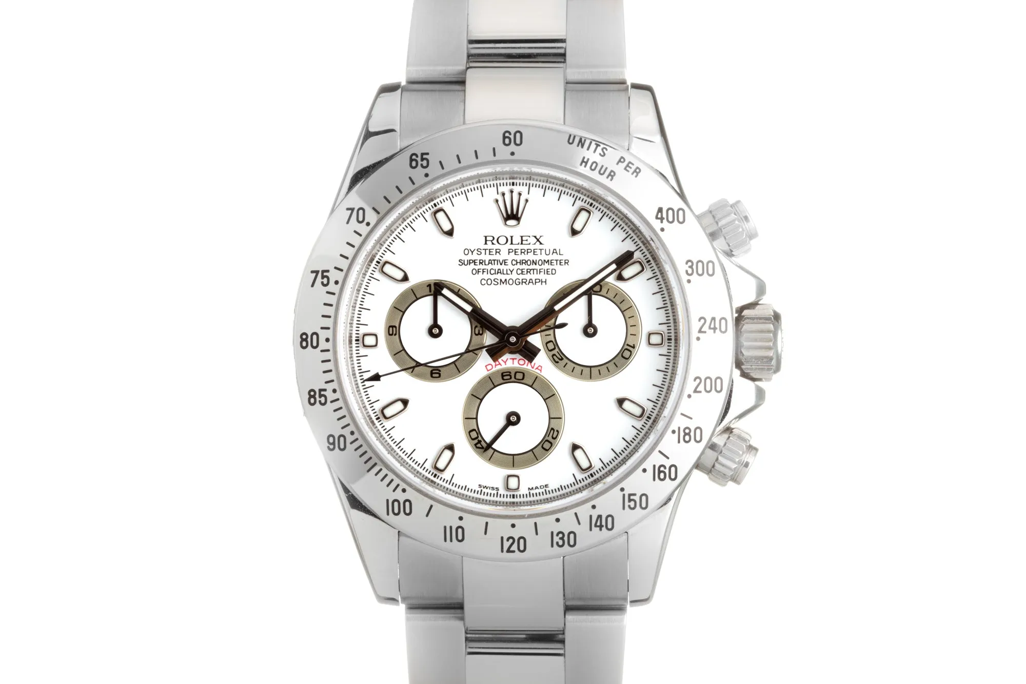 2007 Rolex Daytona Cosmograph 116520 White Dial Hangtags, Box & Card   stickers