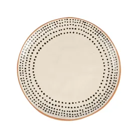 20.5cm Spotted Rim Portuguese Stoneware Side Plate - By Nicola Spring