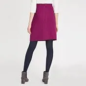 A-Line Boiled Wool Skirt