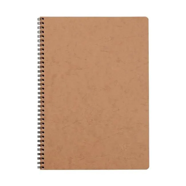 Age Bag Spiral Notebook A4 Lined Tobacco