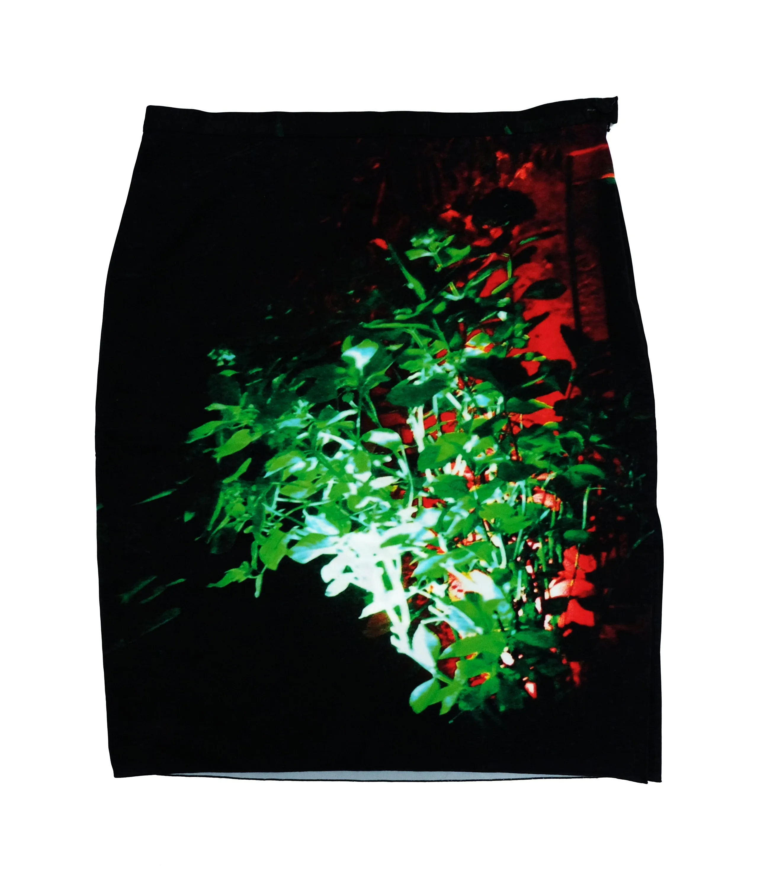 Agnes B Leaf Photo Print Mini Skirt, UK14-16