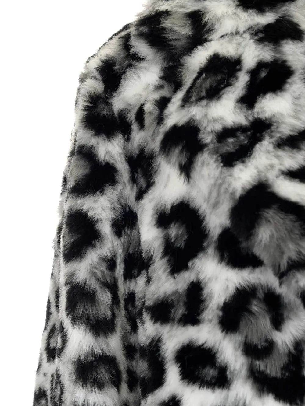 Alberta Ferretti Faux Fur Leopard Printed Coat