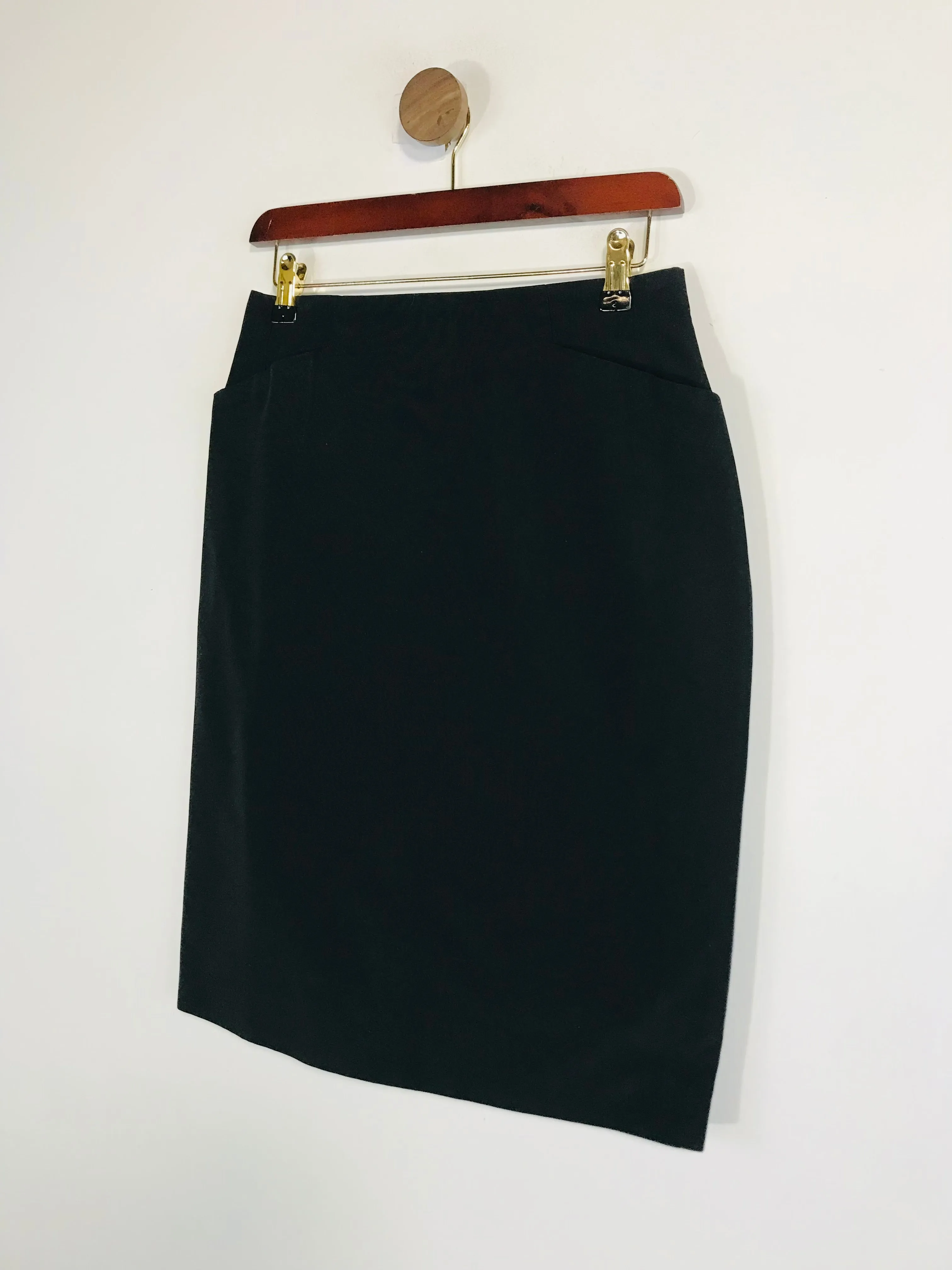 Anouska Hempel Women's Silk Pencil Skirt | S UK8 | Black