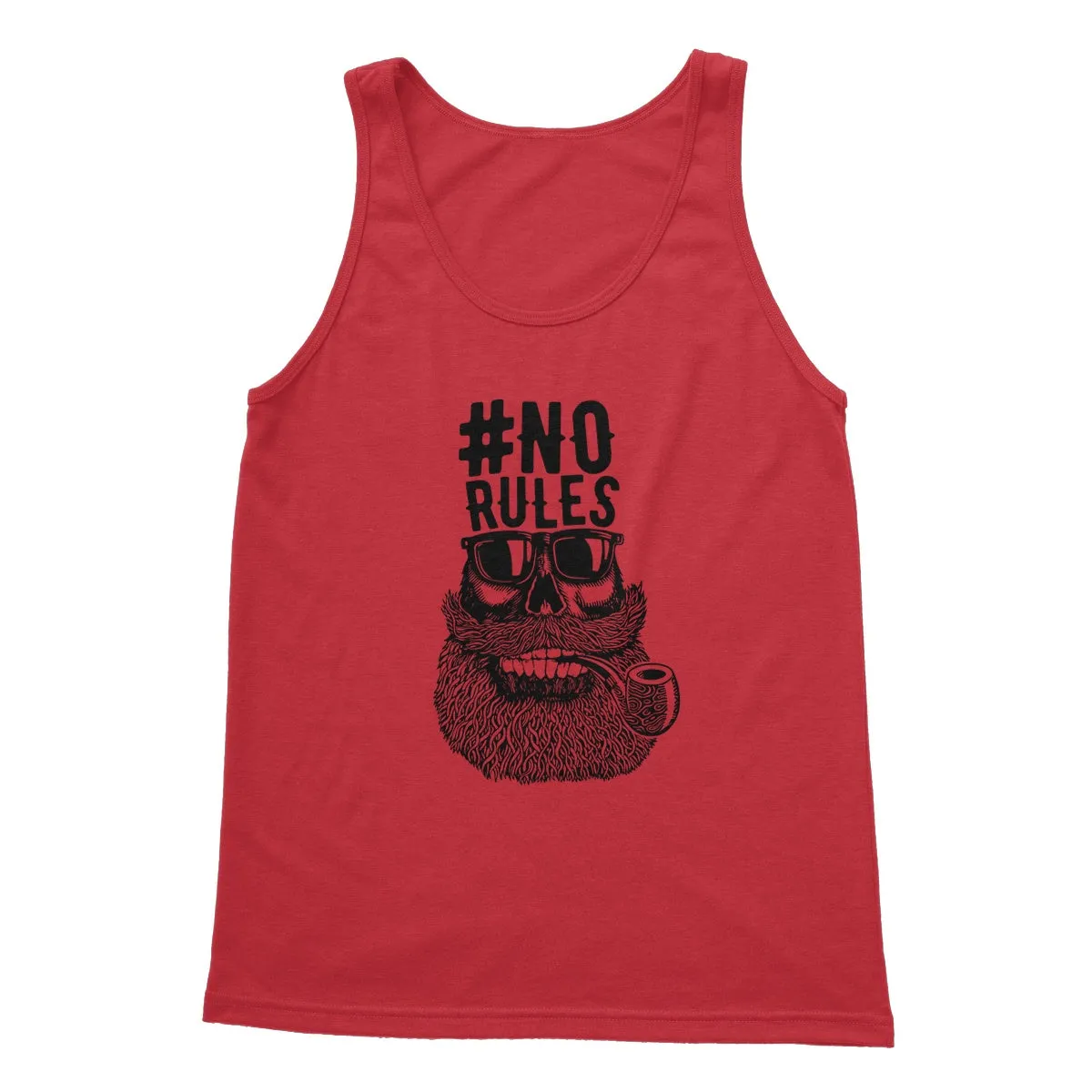 AQUA B&W - 04 - No Rules - Softstyle Tank Top