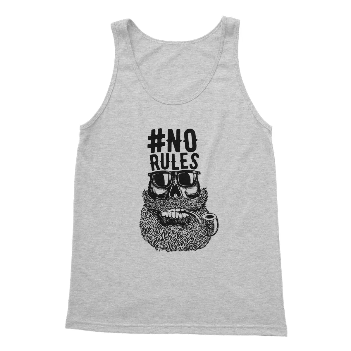 AQUA B&W - 04 - No Rules - Softstyle Tank Top