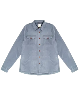 Aspen Shirt Jacket in Azure Heather