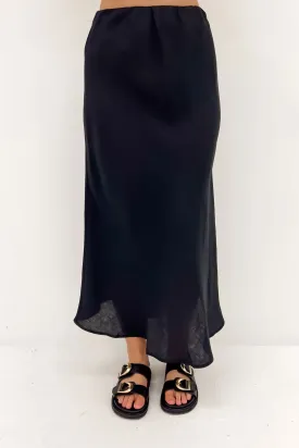 Azariah Midi Skirt Black