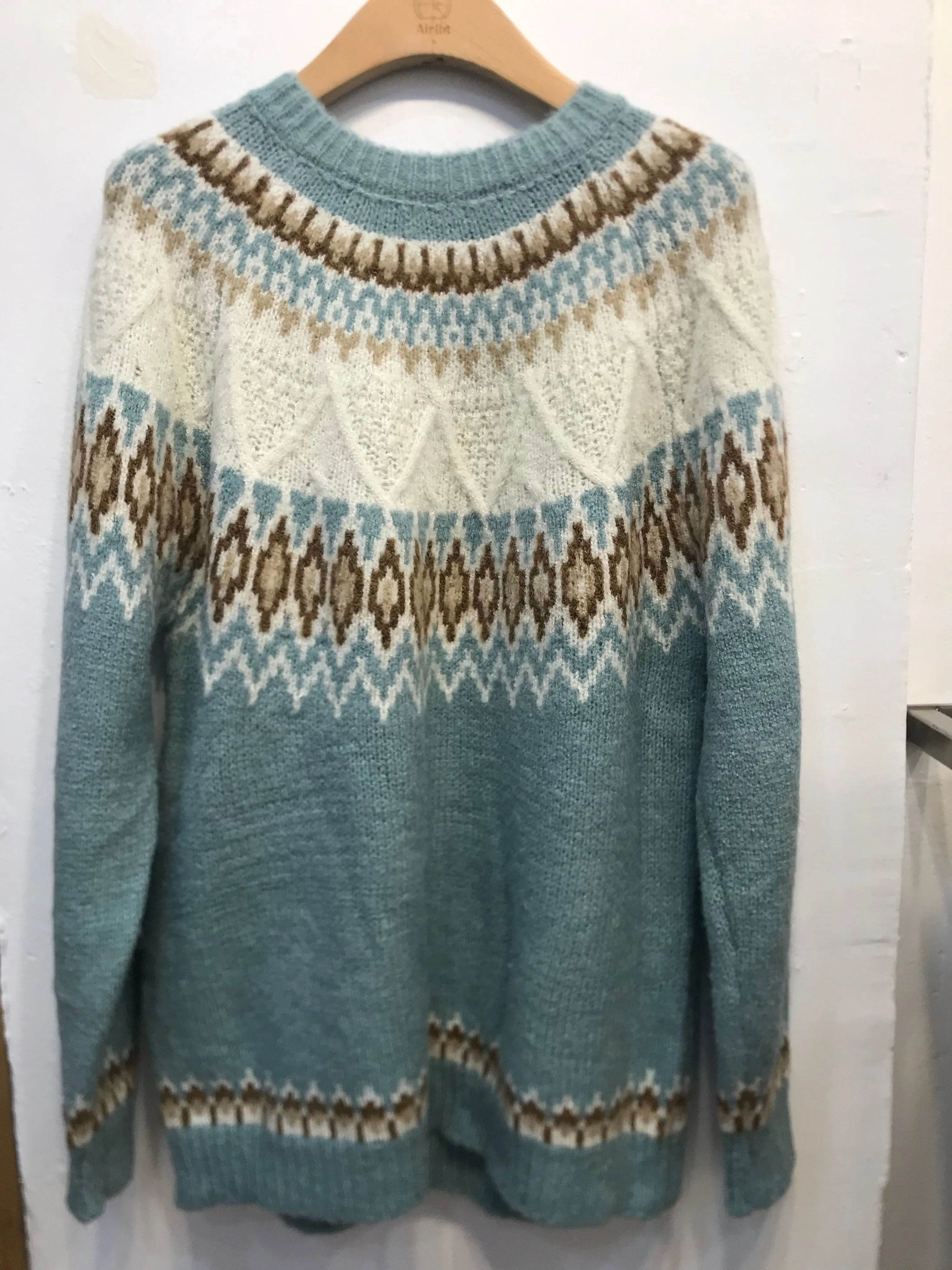 Babyblue/baby pink  knit