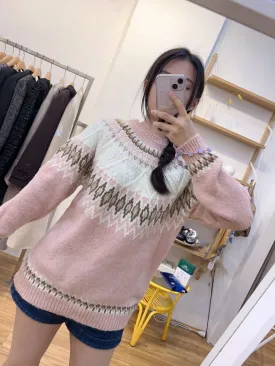 Babyblue/baby pink  knit