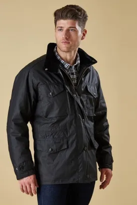 Barbour Sapper- Mens wax jacket-Black-MWX0020BK91