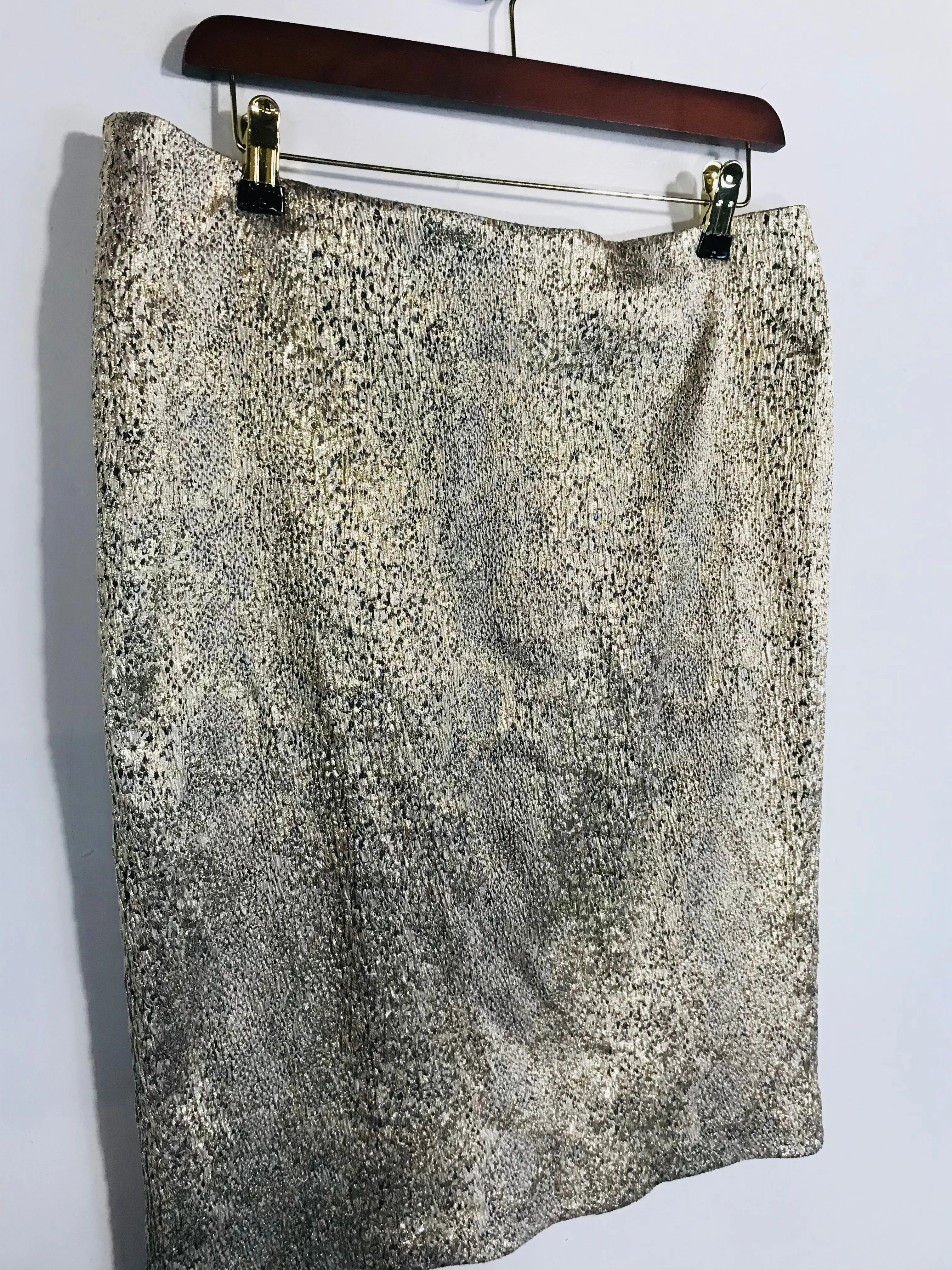 Biba Women's Metallic Pencil Skirt NWT | UK16 | Multicoloured