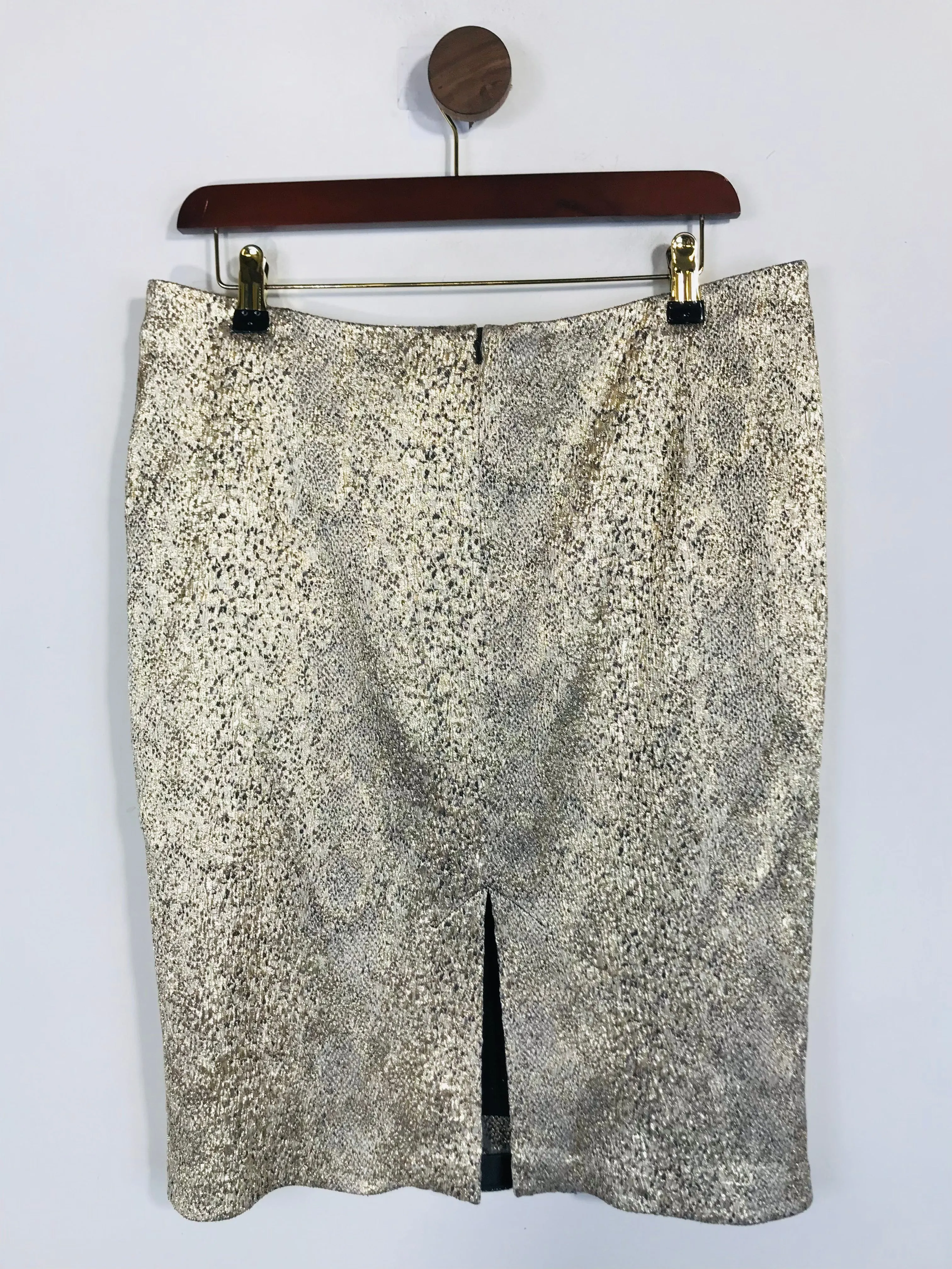 Biba Women's Metallic Pencil Skirt NWT | UK16 | Multicoloured