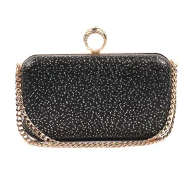 Black Fancy Clutch C20850