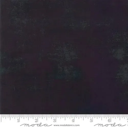 Black Grunge Basics Onyx 44"/45" Fabric Per Yard