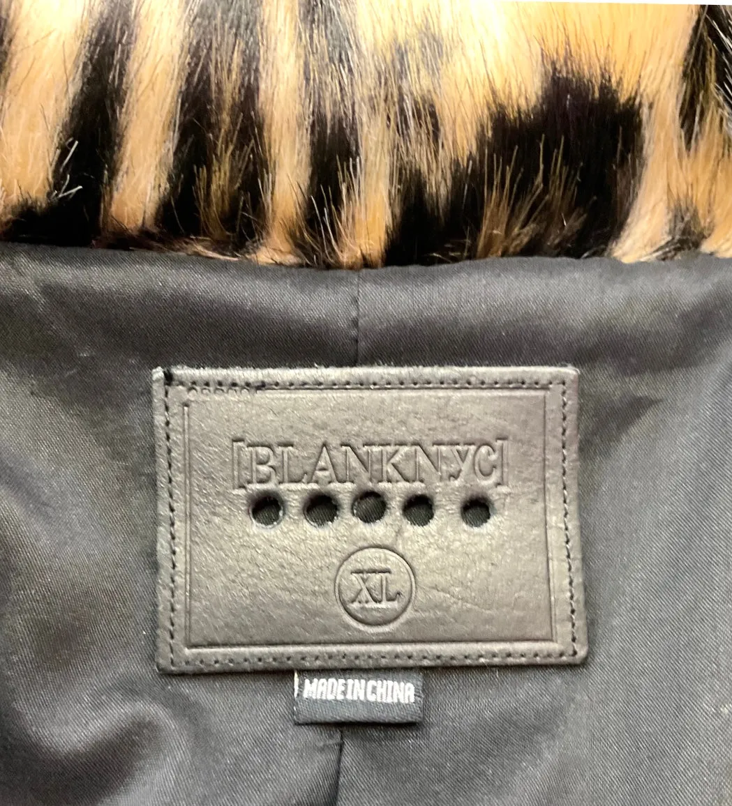 BLANKNYC NEW LEOPARD WEEKEND VIBES COAT - XL