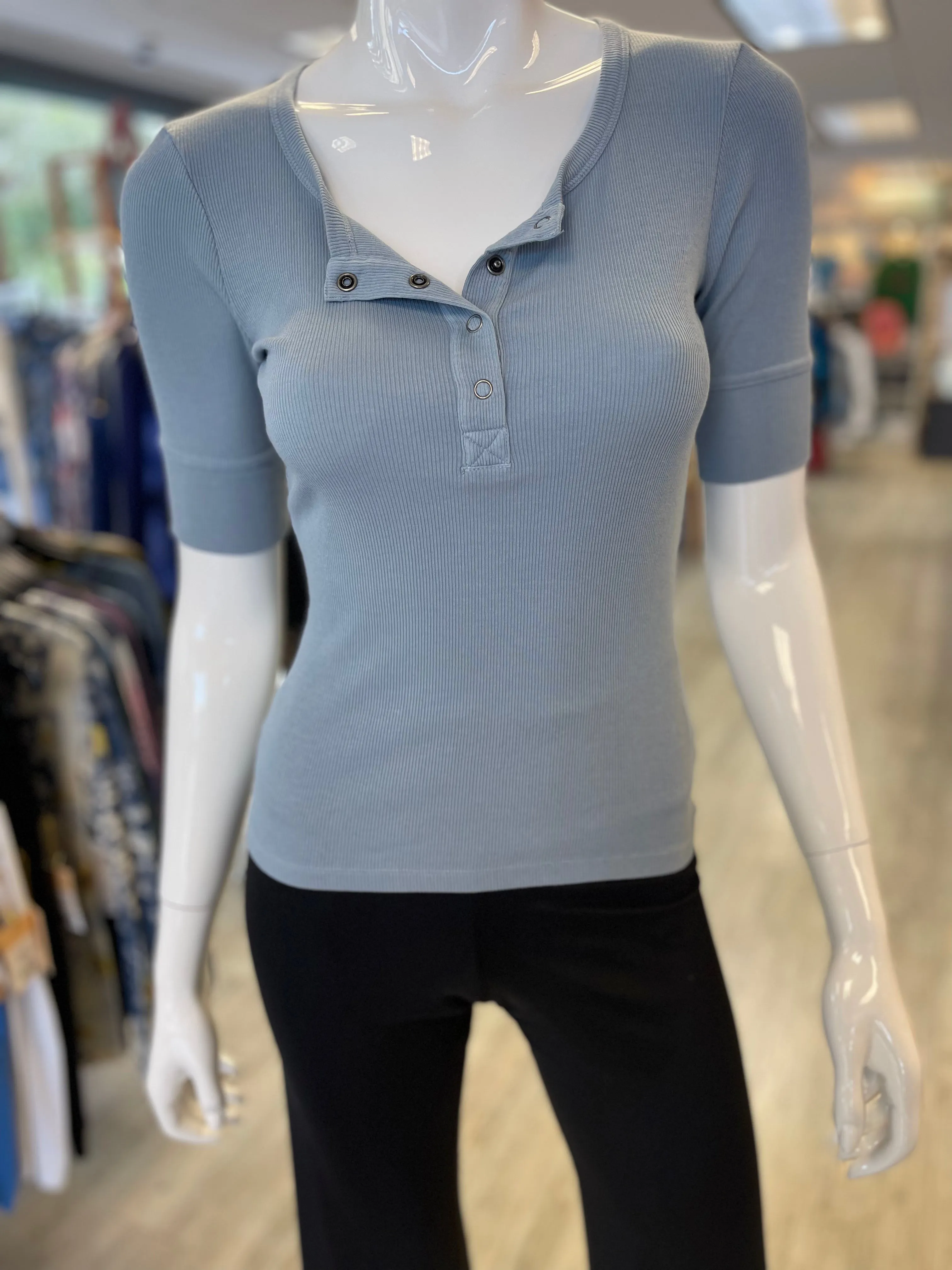 bobi Elbow SLV Fitted Henley