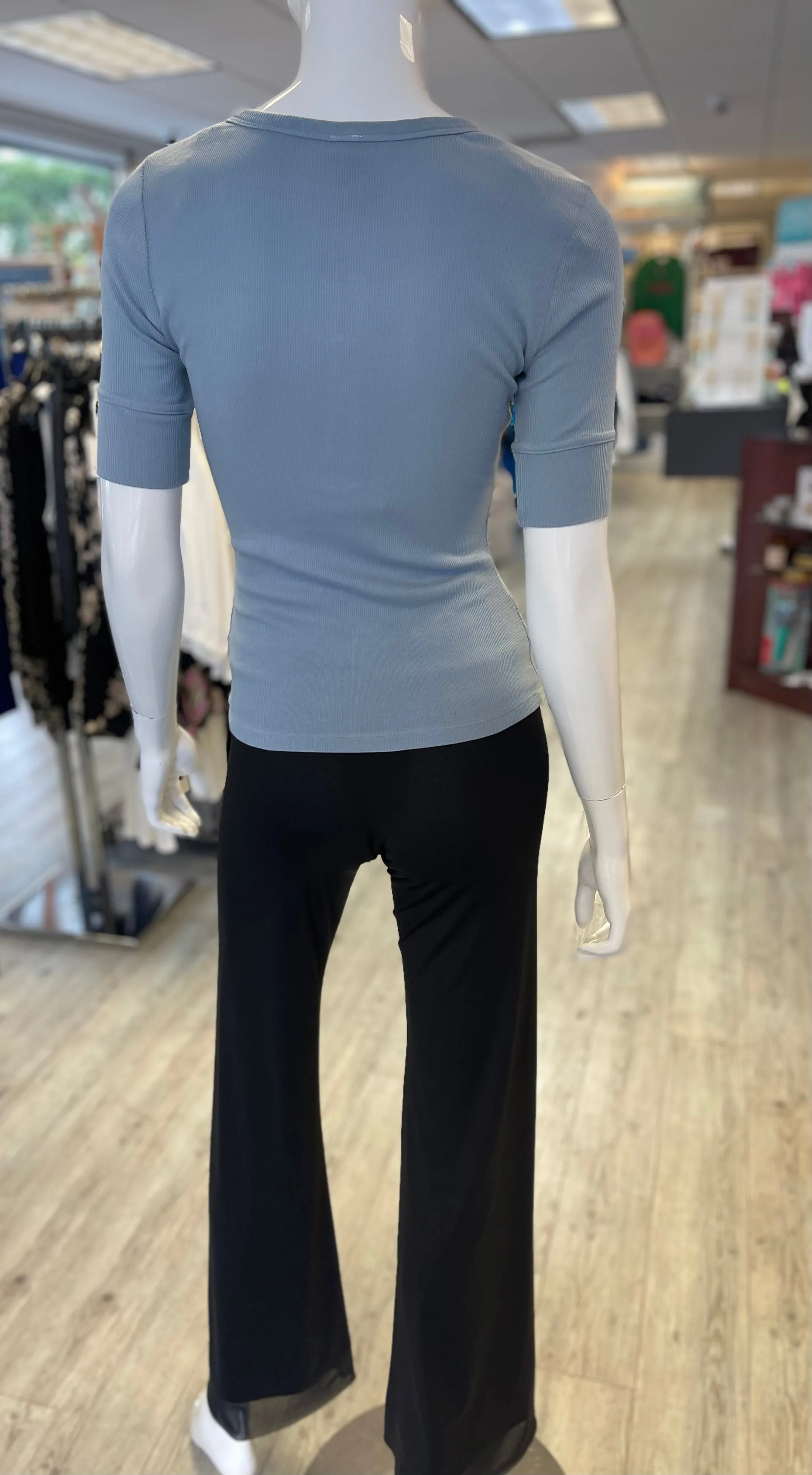 bobi Elbow SLV Fitted Henley