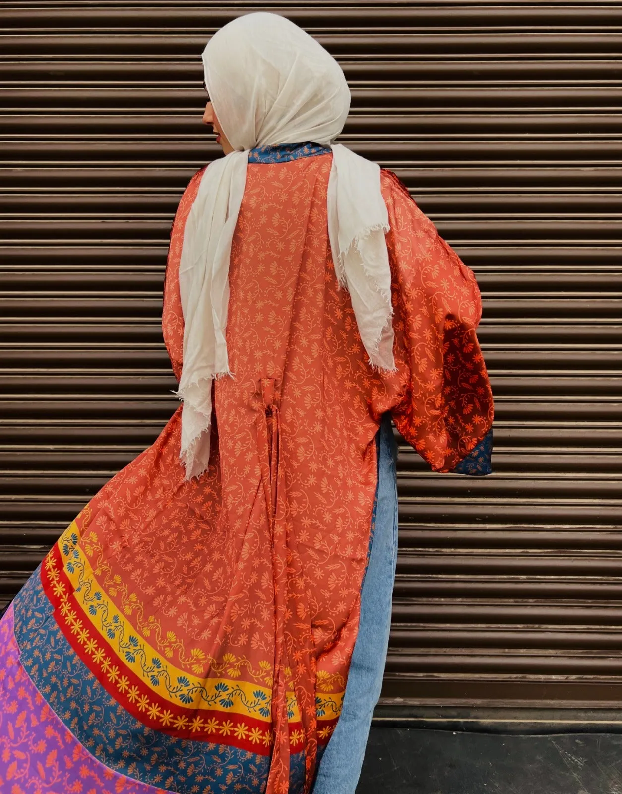 Brown Hues Indian Kimono