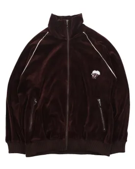 Brown Velour Track Jacket (2003) "Touch Me I'm Sick"