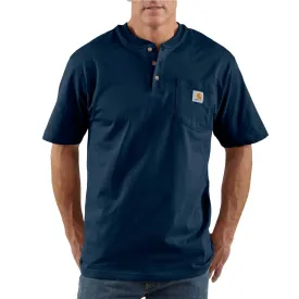 Carhartt Men's Tall Navy S/S Workwear Henley