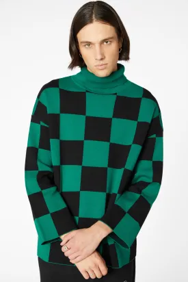 Checkerboard Oversize Knit