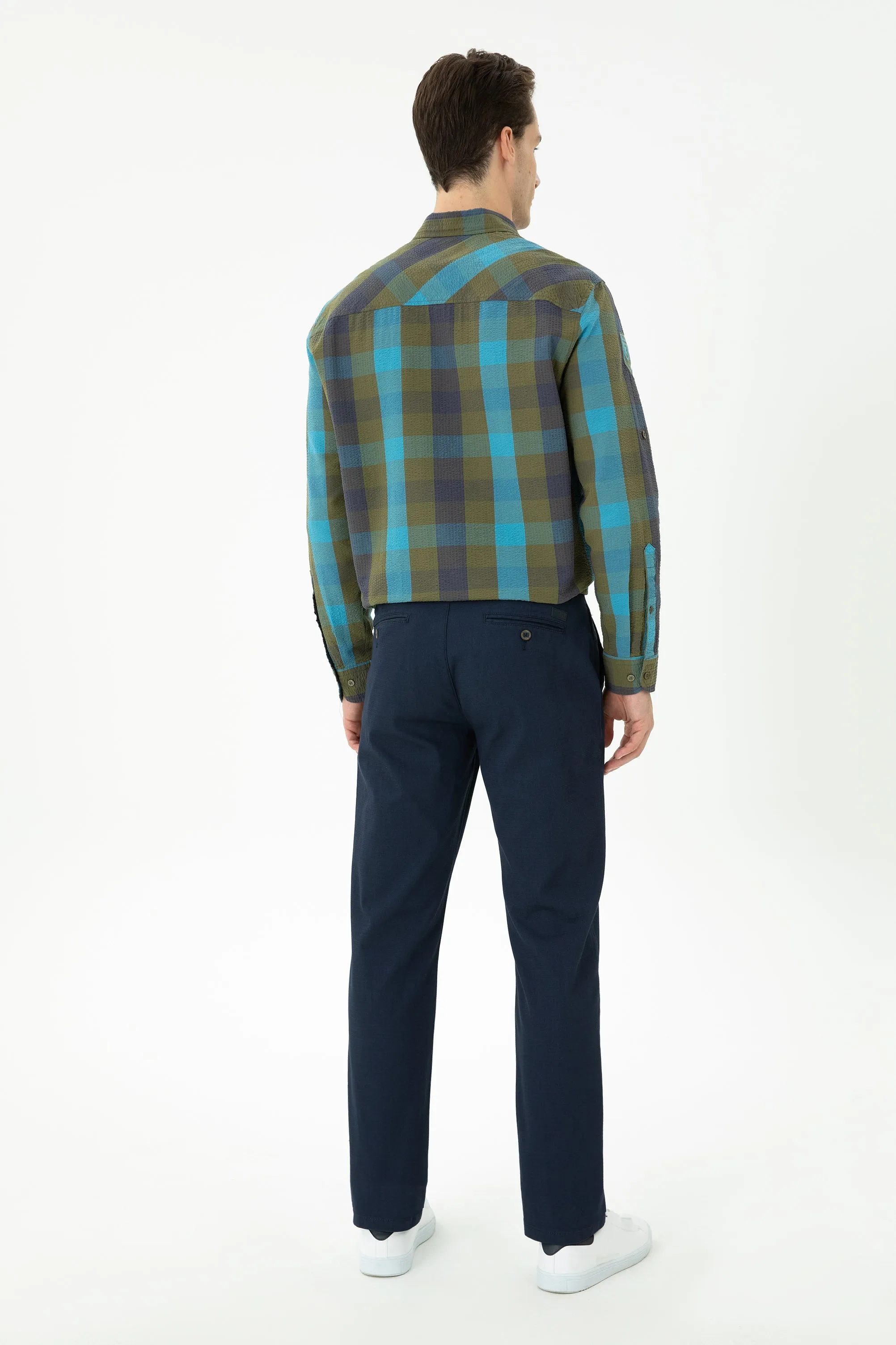 CHINOS KENZI-REG BLUE MARINE - 1675278VR033