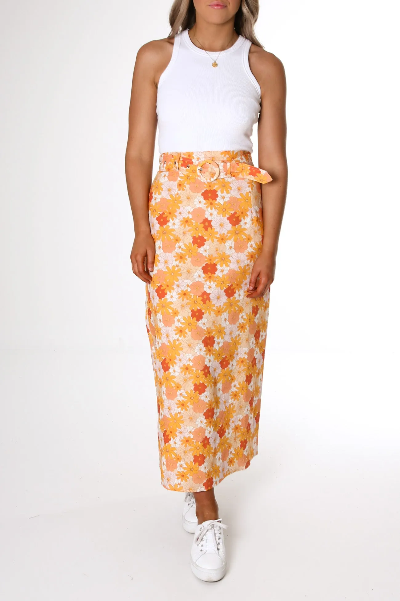 Cindy Skirt Seventies Floral