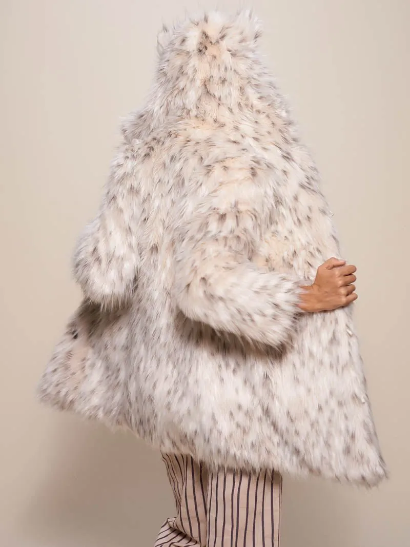 Classic Baby Snow Leopard Faux Fur Coat