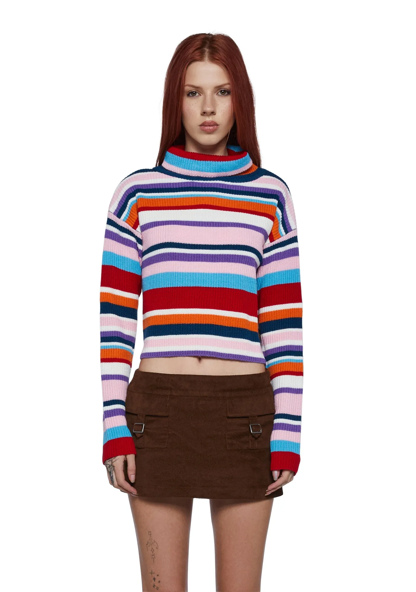 Cool Breeze Turtleneck Sweater - Multi