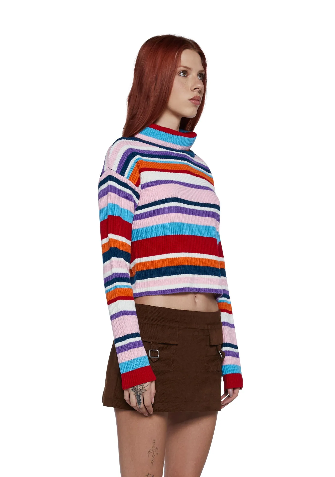 Cool Breeze Turtleneck Sweater - Multi