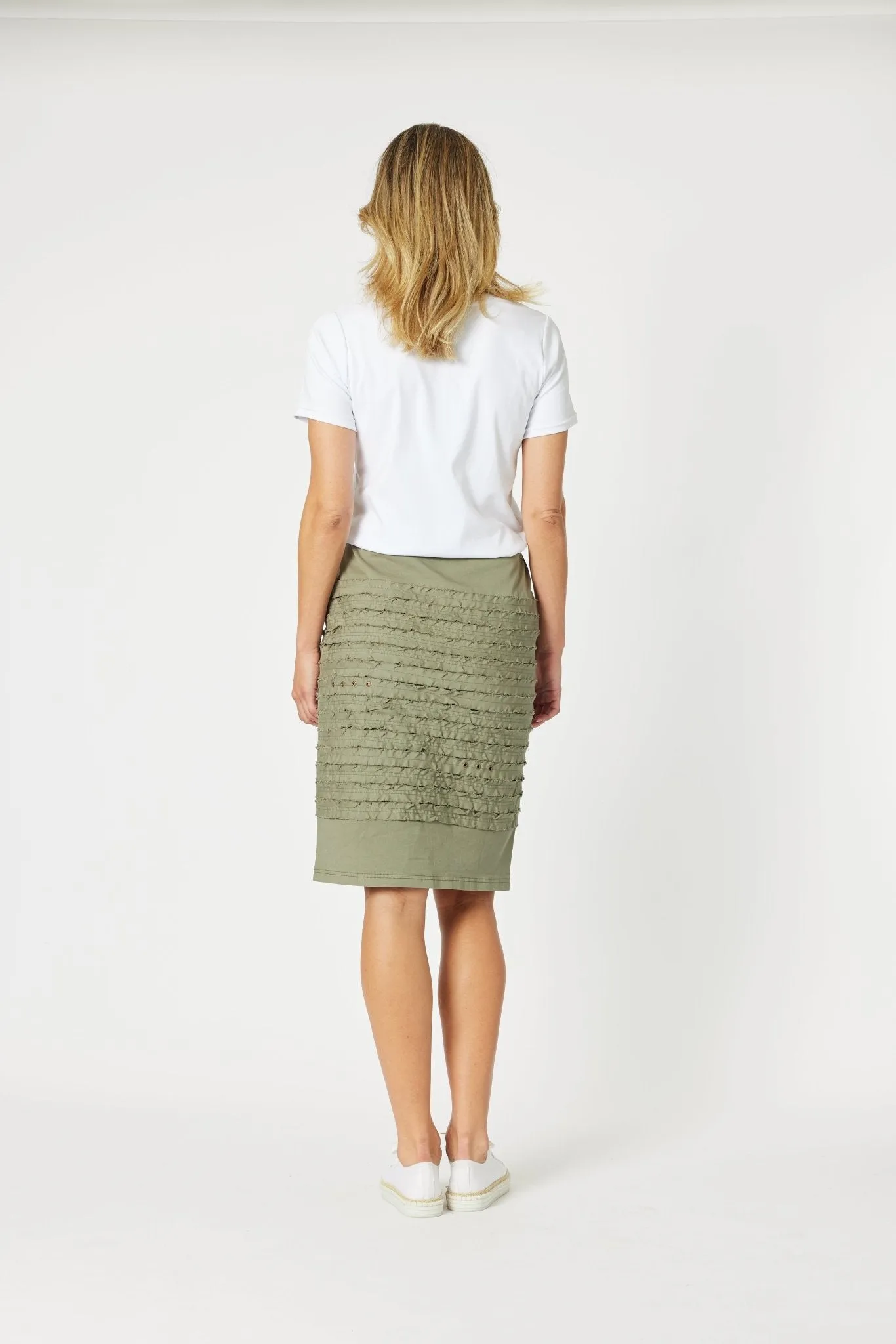 COTTON TWILL SKIRT