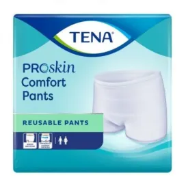 Culottes TENA® ProSkin Confort réutilisables, Petit/Moyen, 20" à 37" Bleu - caisse de 24