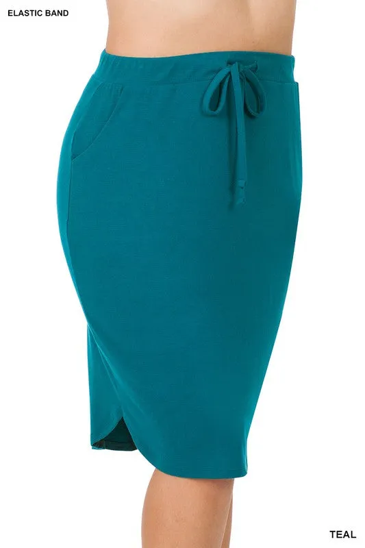 Emma Teal Jogger Skirt