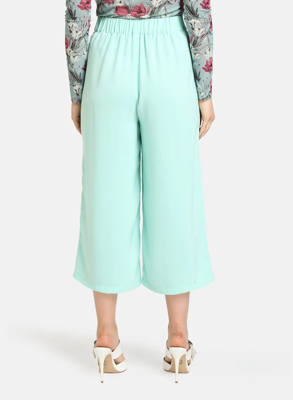 Flared Culottes With Pocket Detail