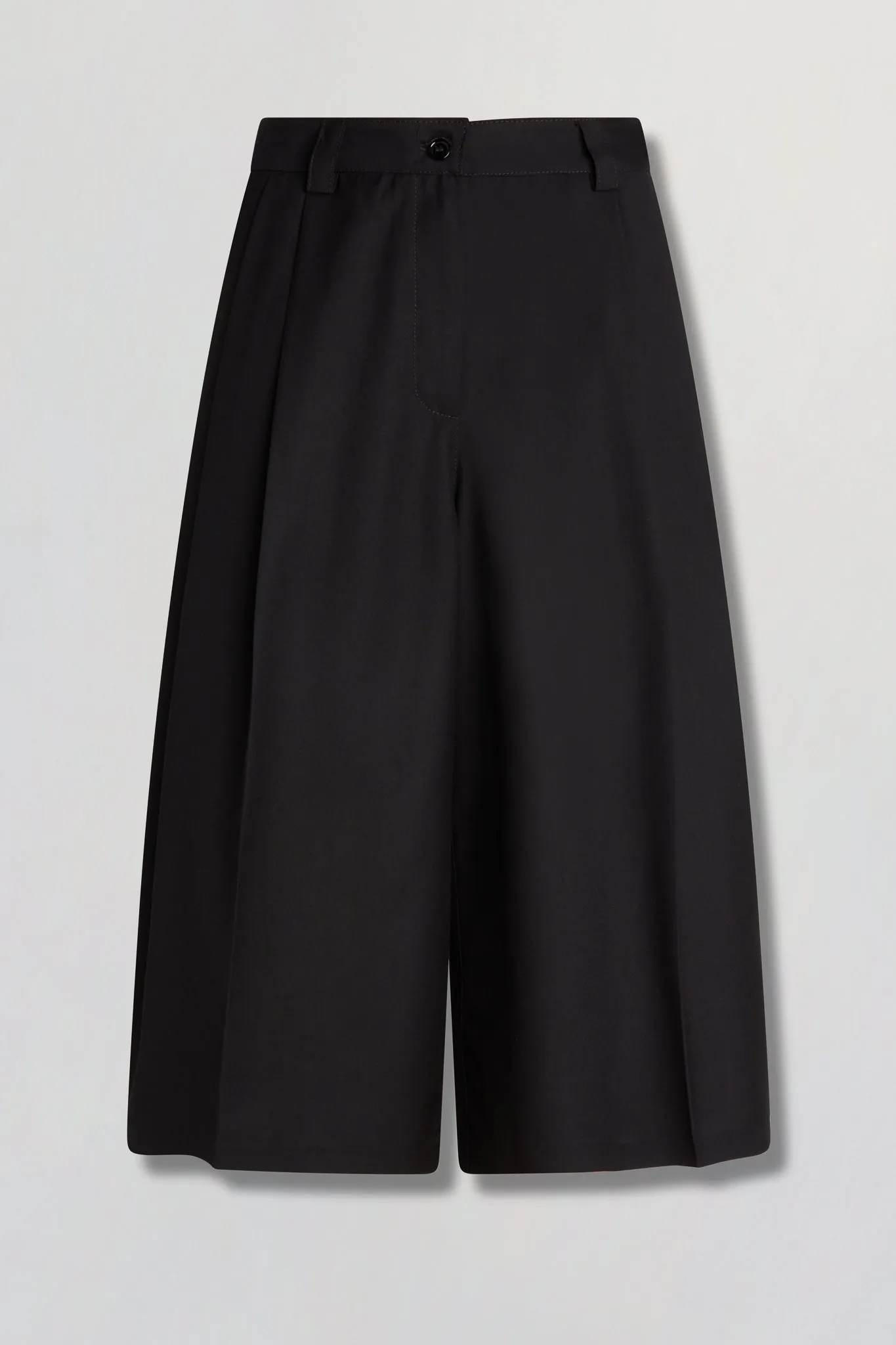 High waist culottes in black