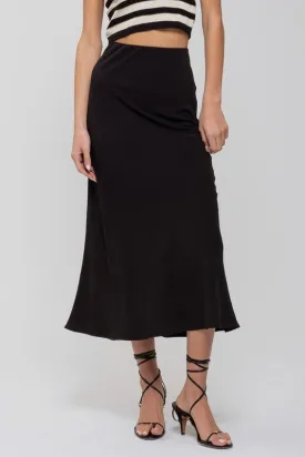 High Waist Slip Midi Skirt