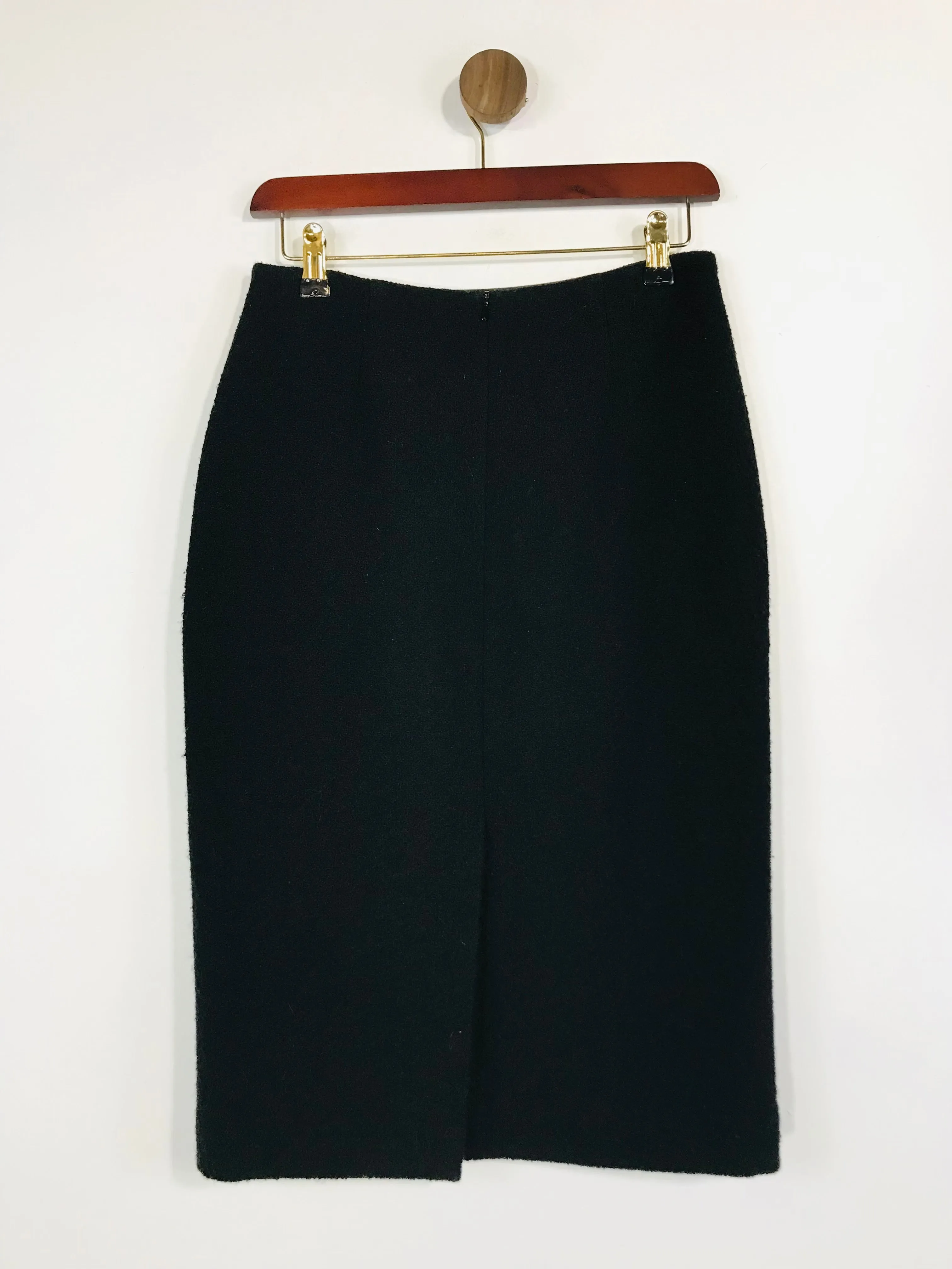 Hobbs Women's Wool Fitted Pencil Skirt | UK10 | Black