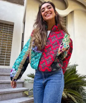 Indian Florals Quilted Jacket