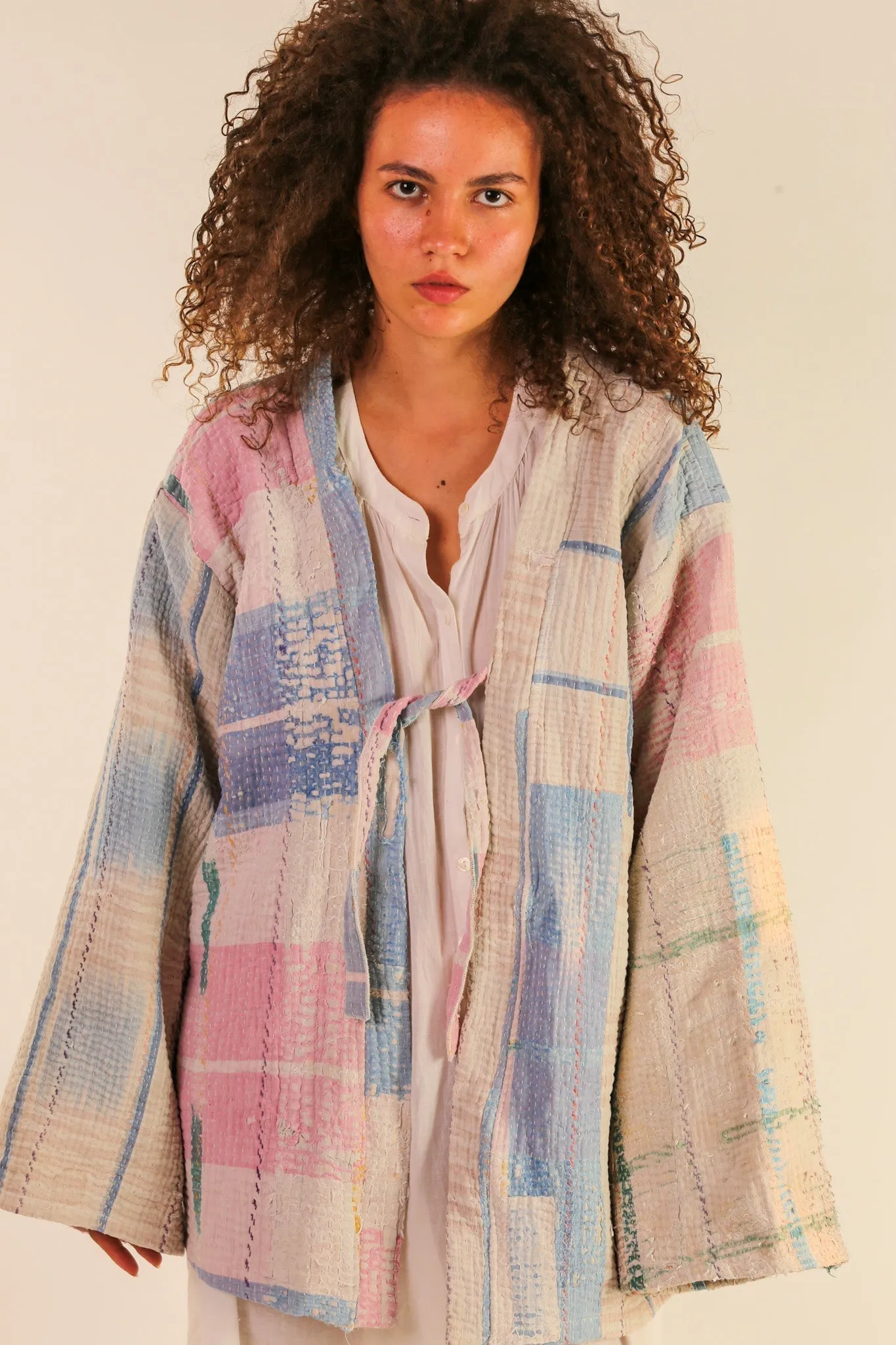 JACKET KIMONO RIKI VINTAE KANTHA QUILT