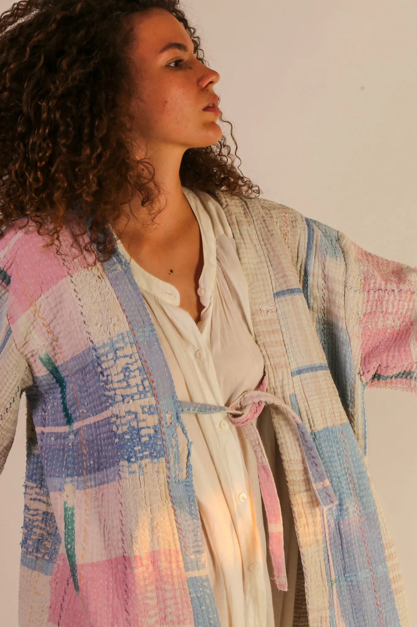 JACKET KIMONO RIKI VINTAE KANTHA QUILT