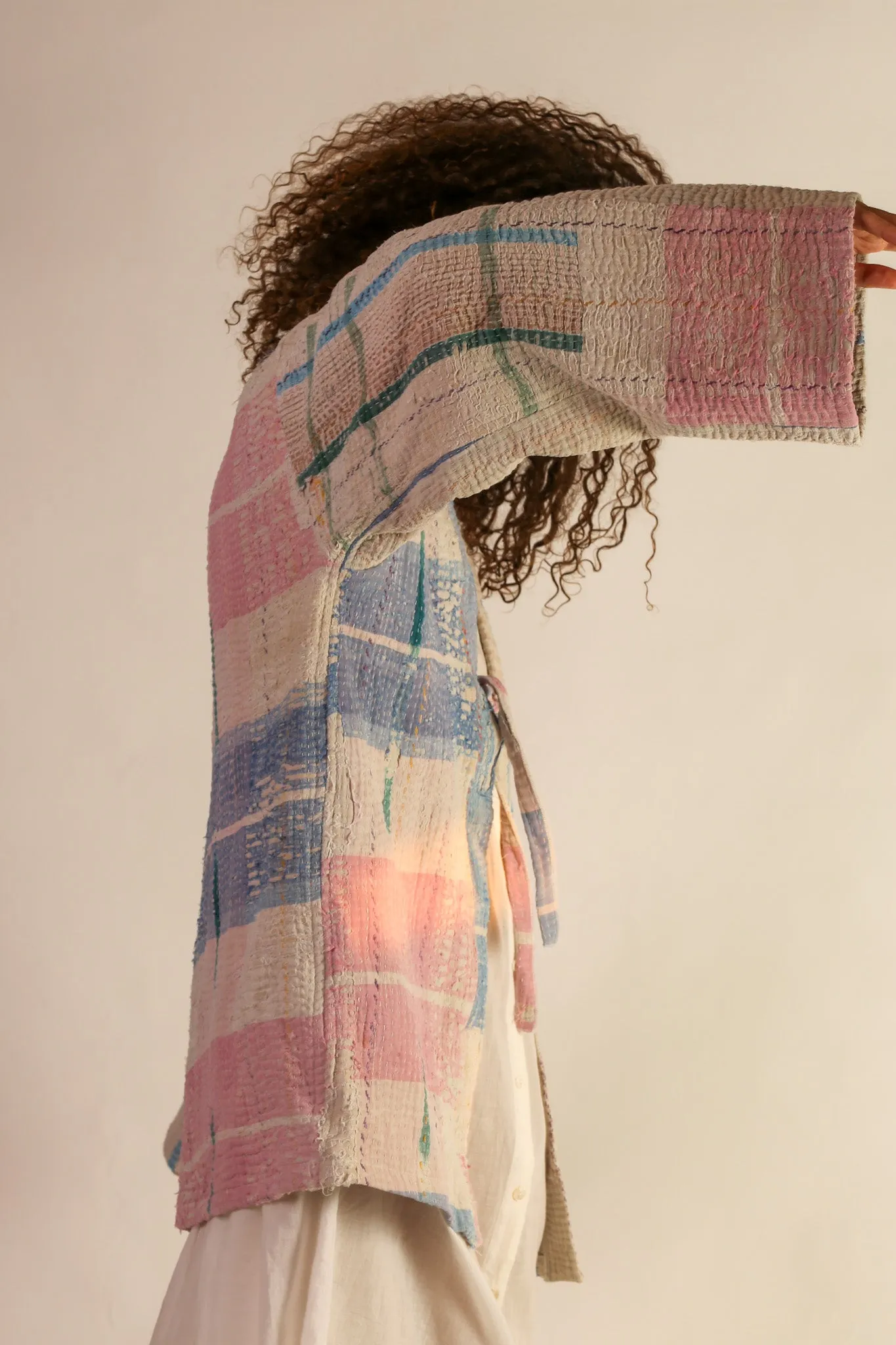 JACKET KIMONO RIKI VINTAE KANTHA QUILT