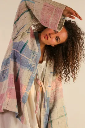 JACKET KIMONO RIKI VINTAE KANTHA QUILT