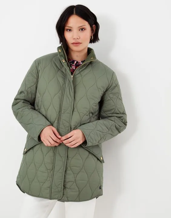 Joules Rosedale Mid Length Quilted Coat