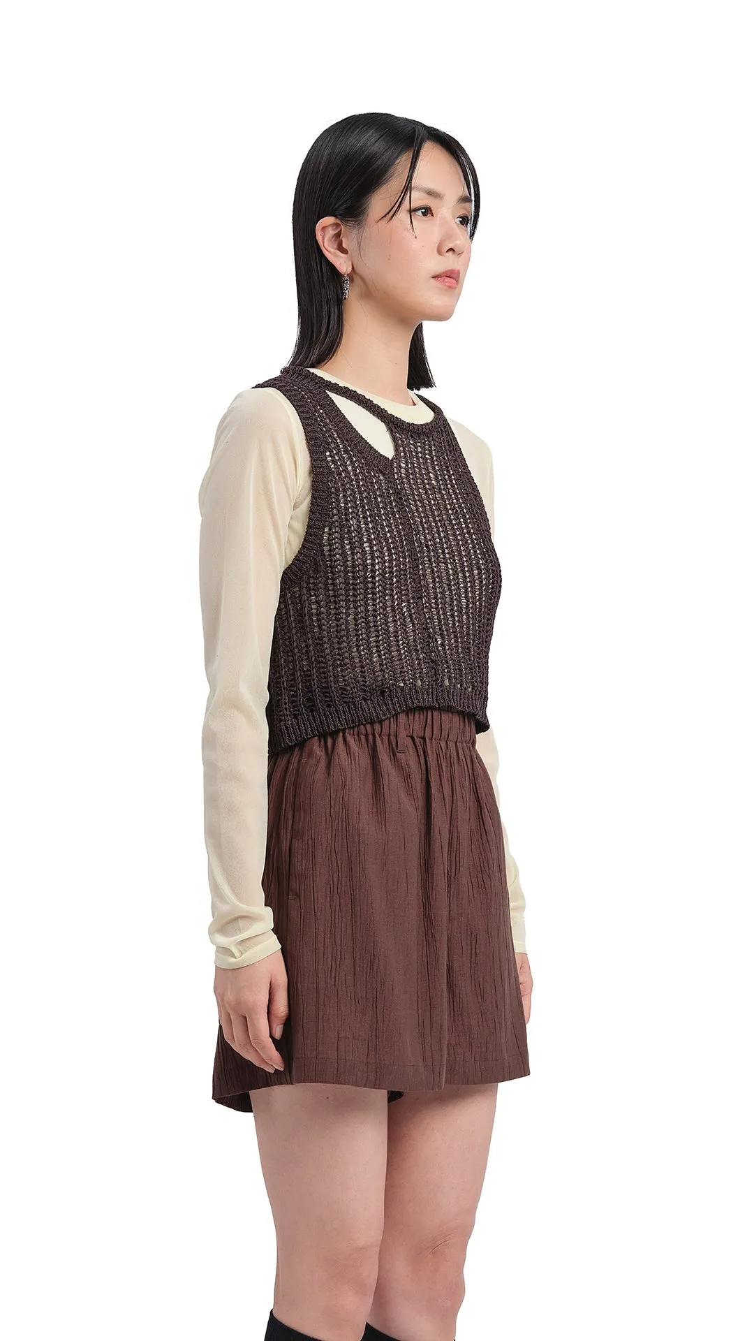 Knitted Cutout Vest