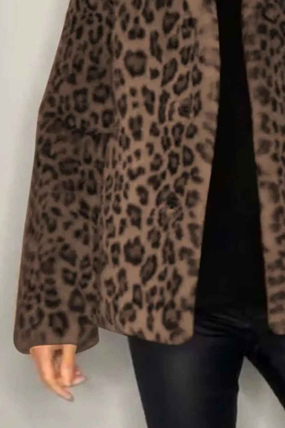 Leopard Faux Fur Coat