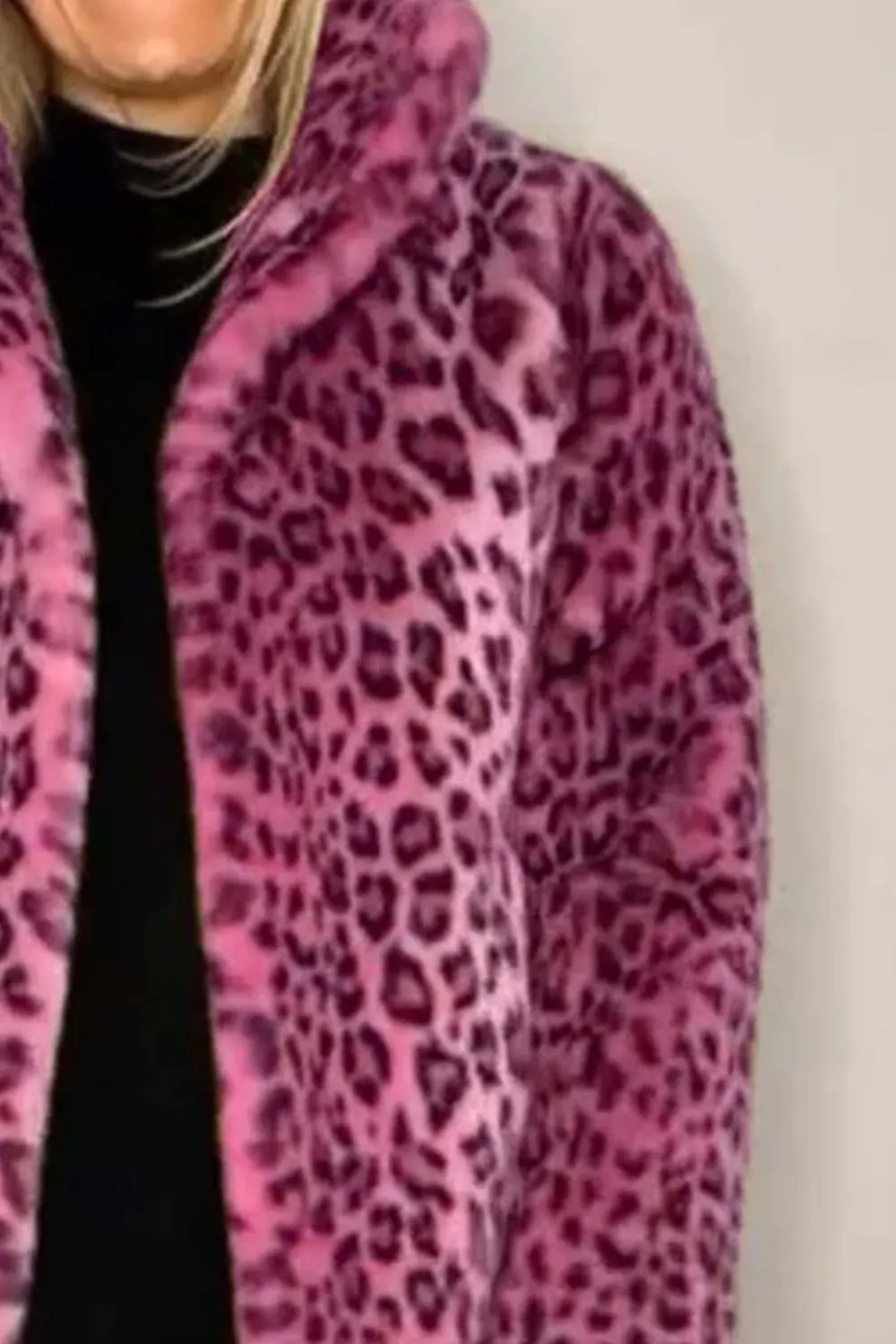 Leopard Faux Fur Coat