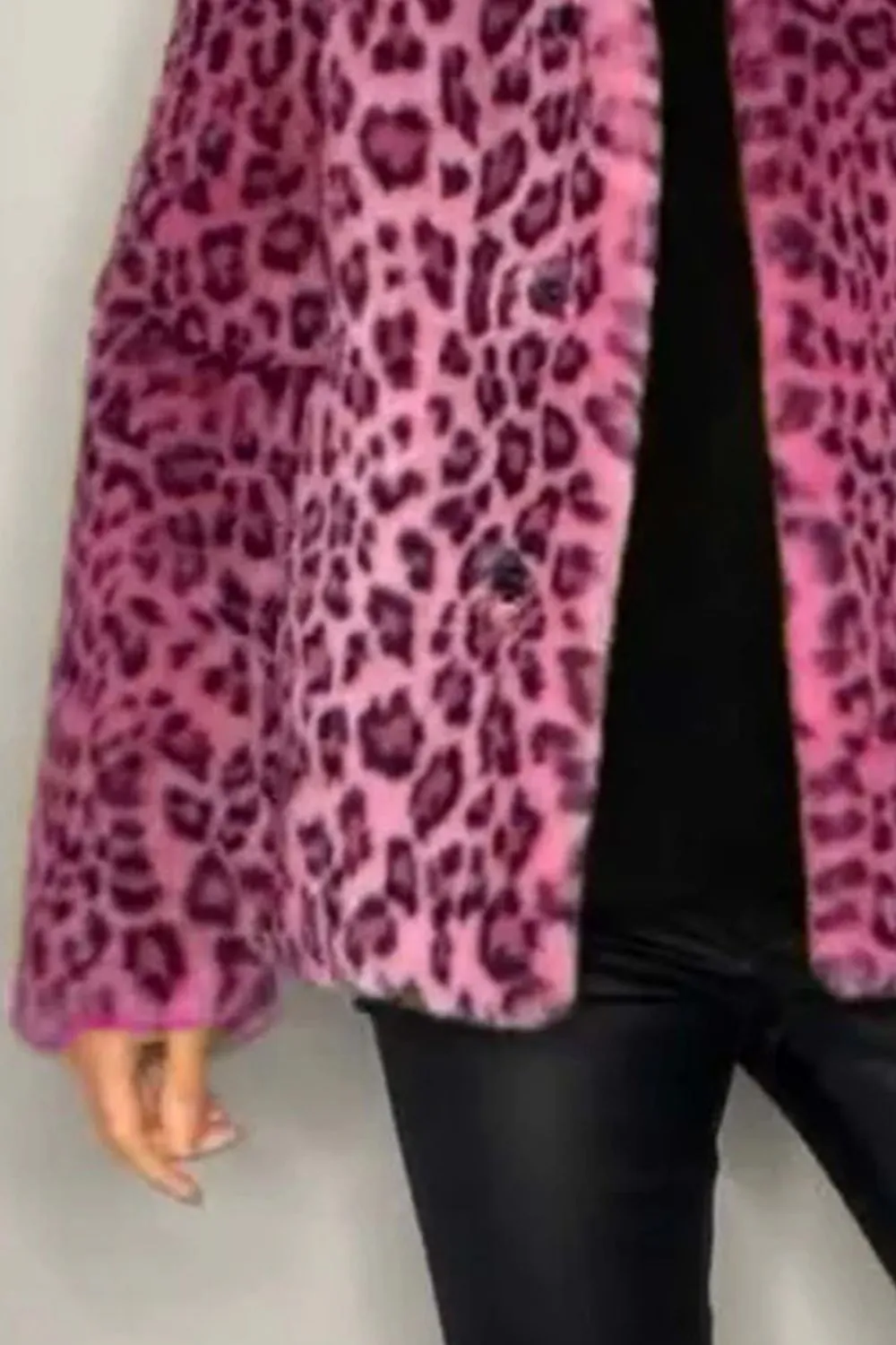 Leopard Faux Fur Coat