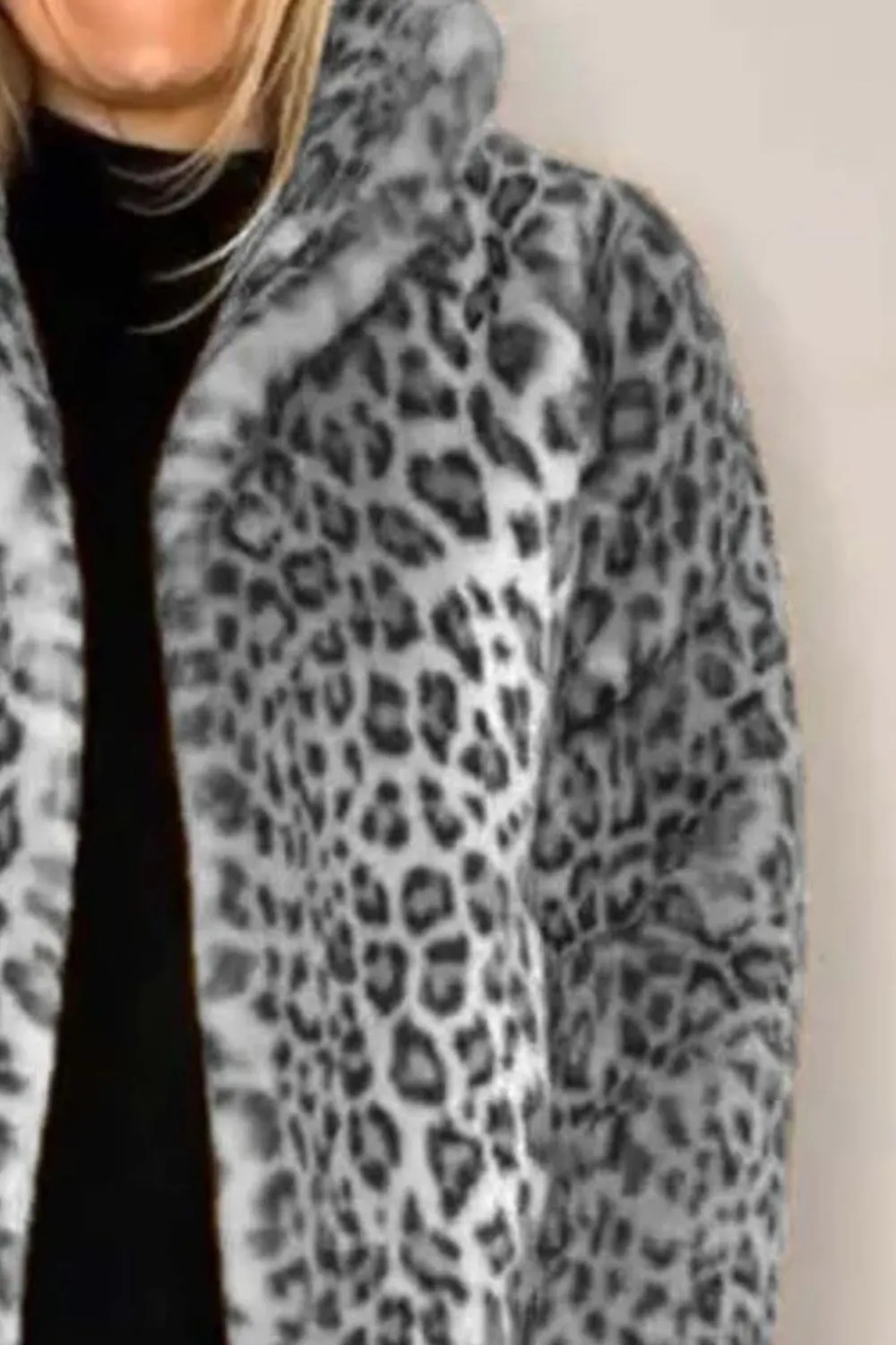 Leopard Faux Fur Coat