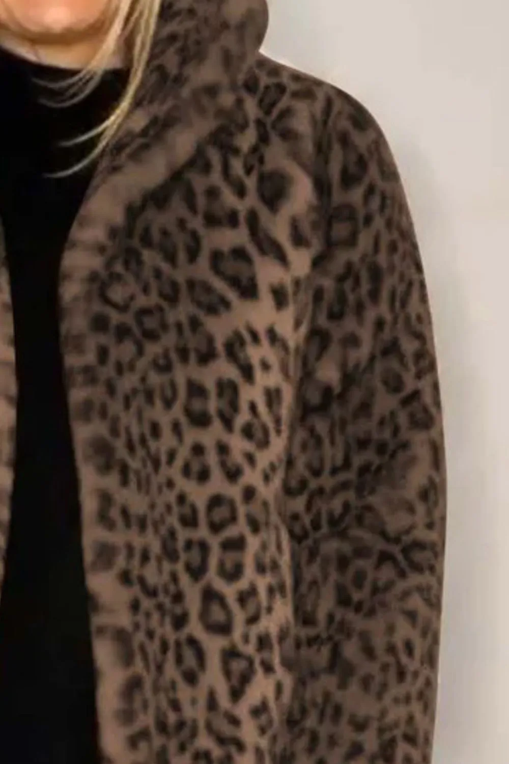 Leopard Faux Fur Coat