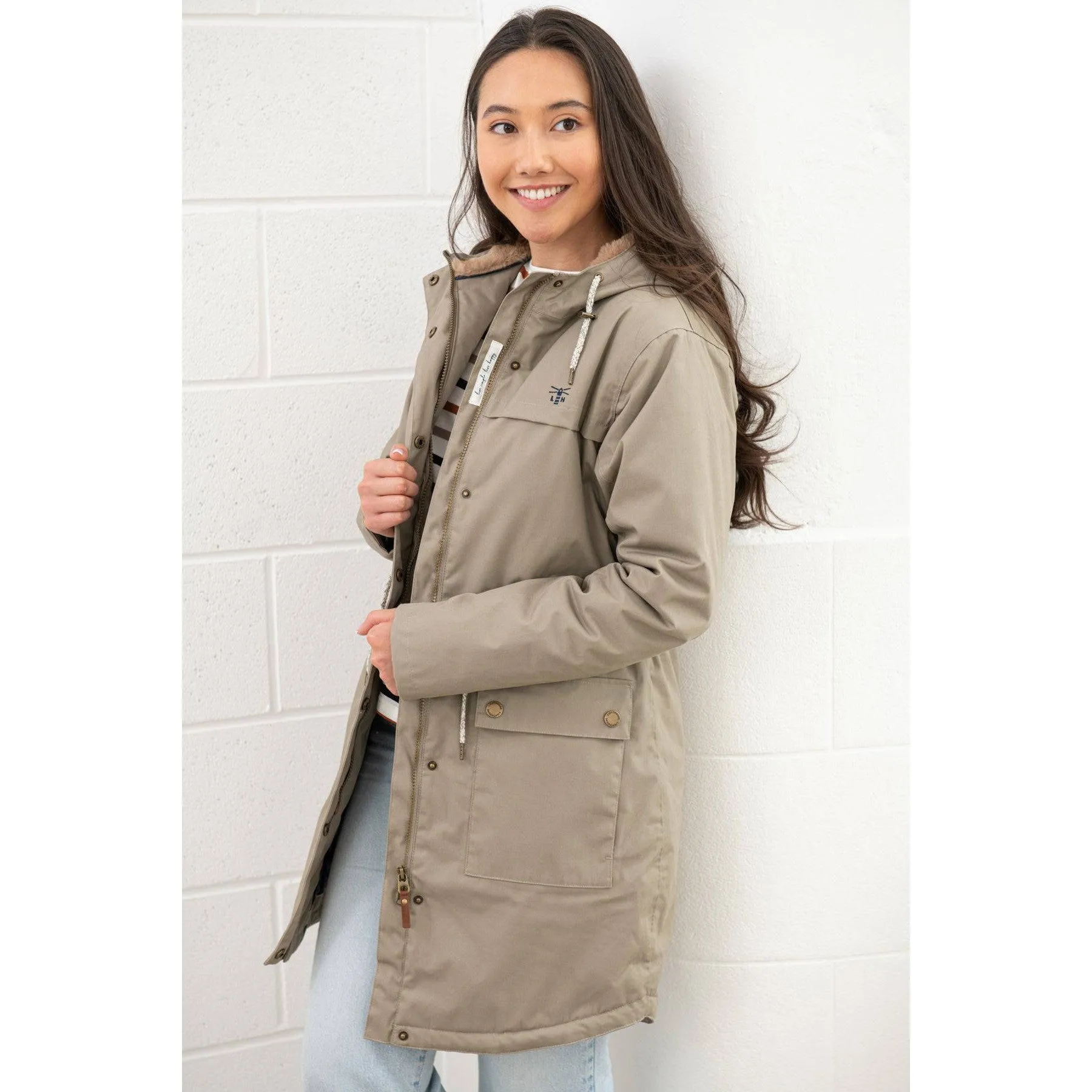 Lighthouse Isobel Mocha Ladies Padded Waterproof Coat